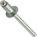 Aluminum Pop Rivets 1/4' x 1/8' Dome Head Blind 8-2 Gap .020-.125 Qty 2500 Industrial Grade Hardware Fasteners DIY Home Repair Construction Use