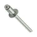 Aluminum Pop Rivets 1/8' x 1/8' Dome Head Blind 4-2 Gap .063-.125 Qty 2500 Durable Fasteners for Construction Automotive Repair Machinery Assembly Improvement Projects