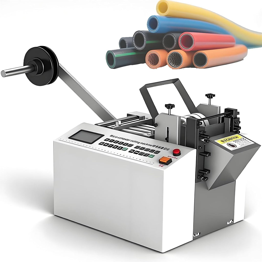 Digital Display Heat-Shrink Tube Cutting Machine, Electric Tube Cold Cutting Machine, Tube Cable Pipe Cutter Cutting Machine,for Sleeve, Rubber/Plastic Tube