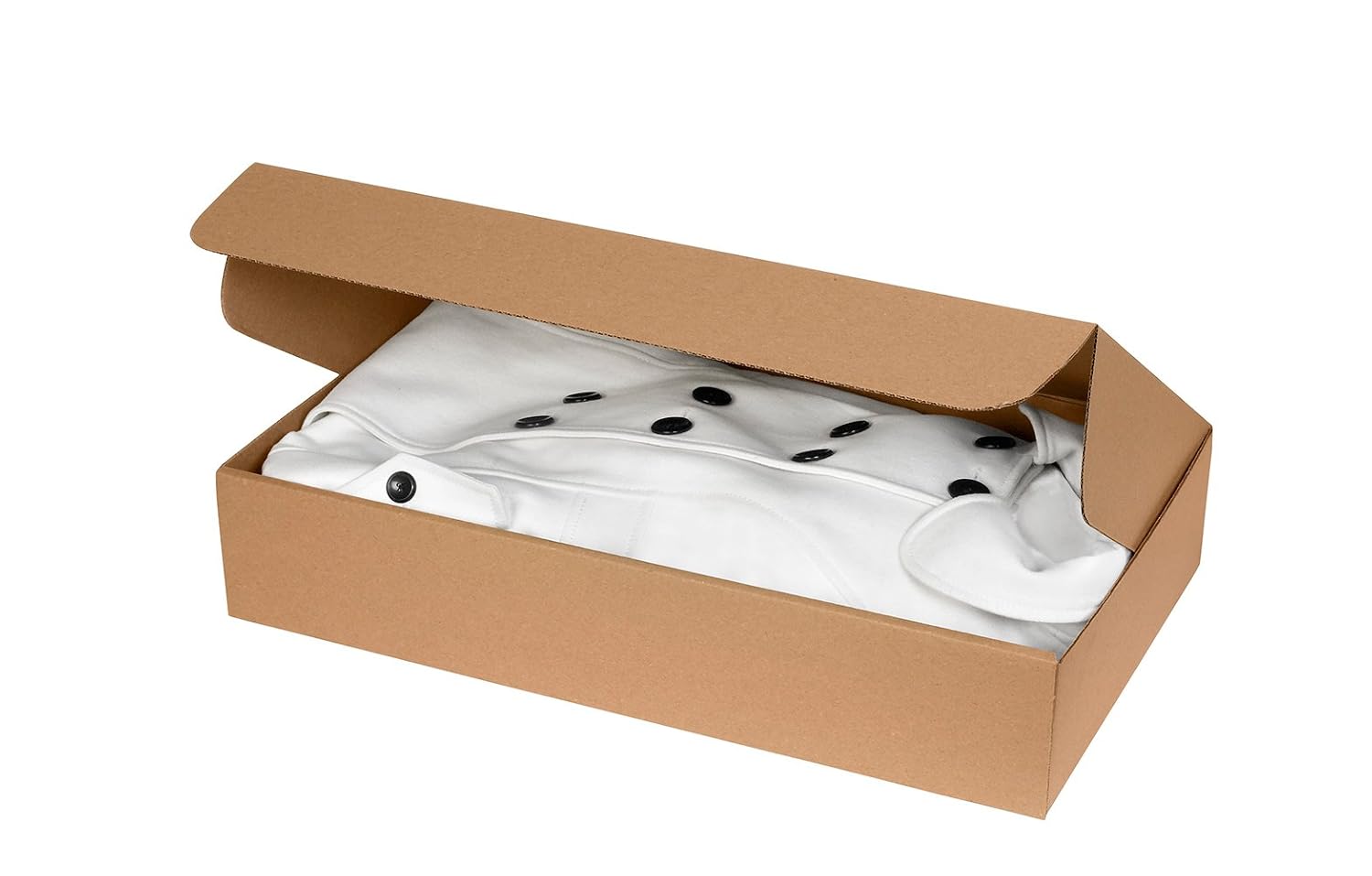 Aviditi Corrugated Cardboard Garment Mailer Box, 24.5' x 14.25' x 4.5' Brown Kraft, Pack of 25, Use for Outerwear, Clothing, Textiles, and Bulky Items