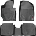 WeatherTech Custom Fit FloorLiners for Kia Forte - 1st & 2nd Row (44552-1-2), Black