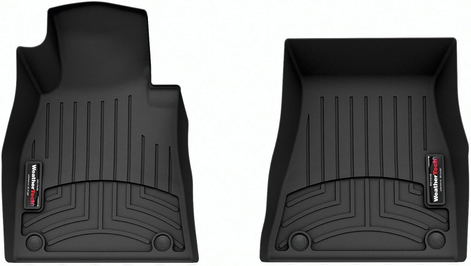 WeatherTech Custom Fit FloorLiners for Nissan Z - 1st Row (4418111), Black
