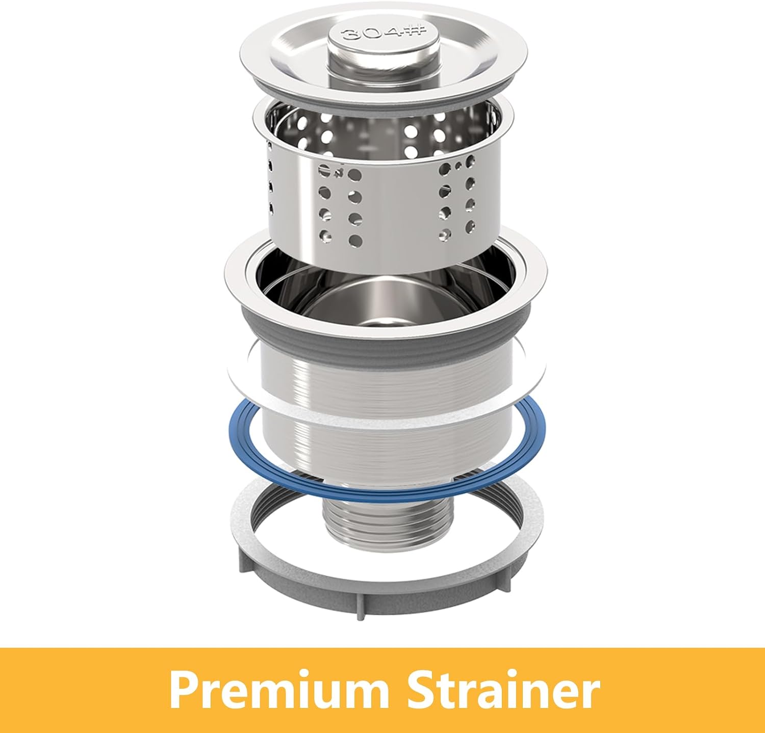ROVSUN 3-Compartment Commercial Sink, Stainless Steel Utility Tub Sink with Leg, Freestanding Kitchen Sink for Restaurant Laundry Room Garage Outdoor, 39'D x 17.7'W x 40.2'H, Silver