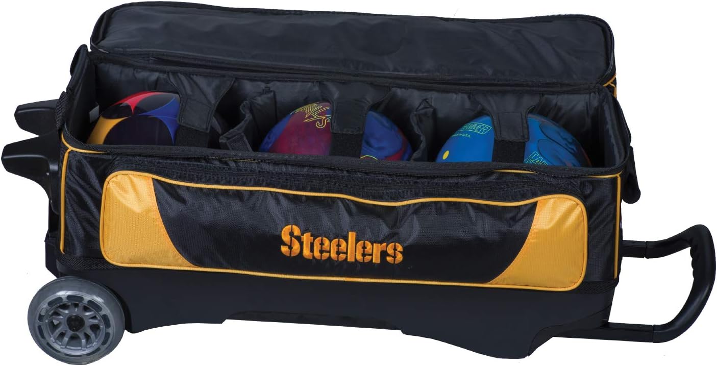 Strikeforce Bowling NFL Bowling Roller Bag with Ball, Shoe and Accessory Pockets