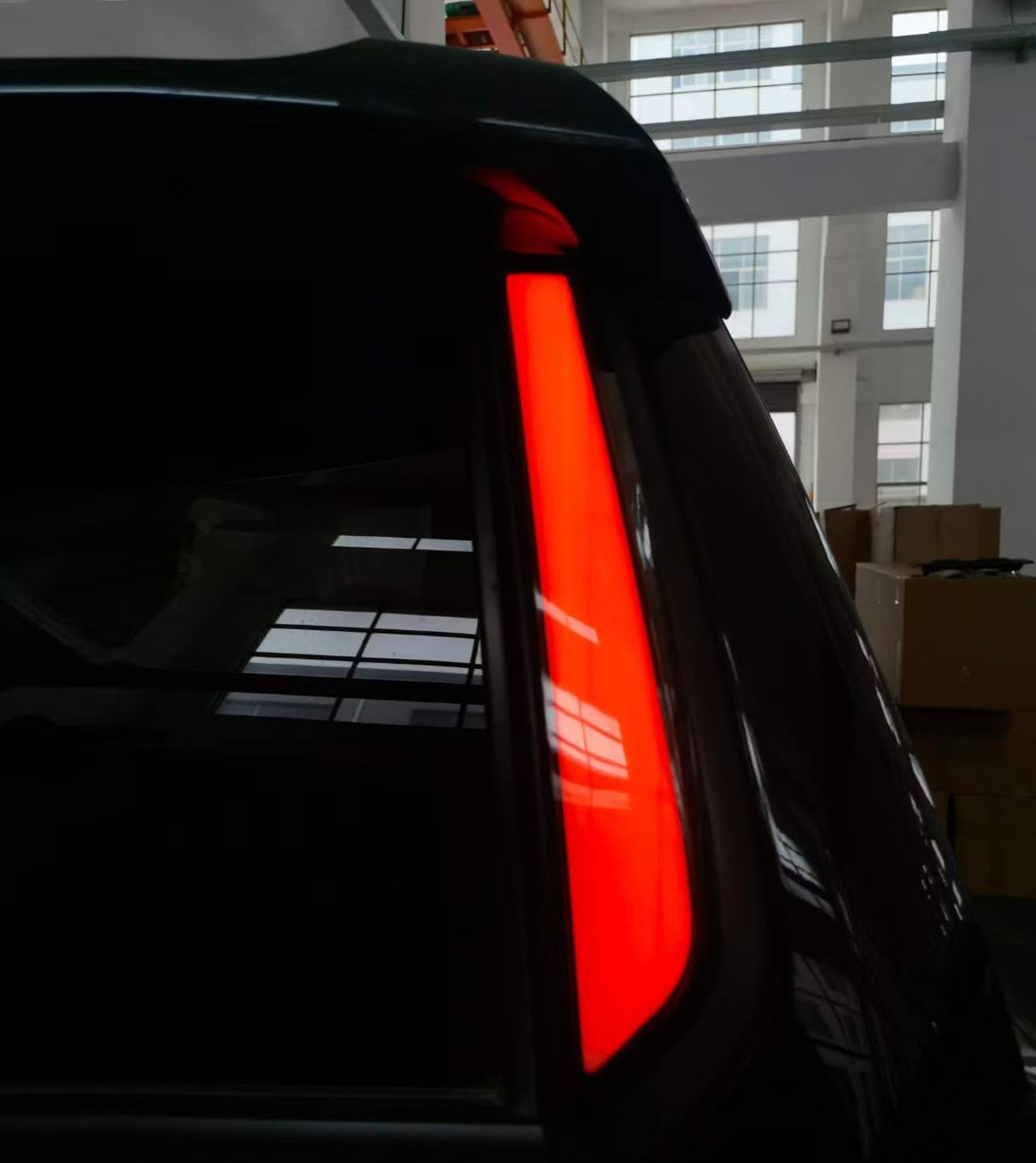iJDMTOY Smoked Lens Full LED Rear Window Pillar Vertical Fit Tail/Brake Light Bar Kit Compatible With 2010-2024 Toyota 4Runner, Replace OEM LH/RH Rear Windshield Outside Liftgate Molding Trims