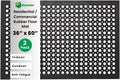 Envelor Anti Fatigue Mat 2 Pack Rubber Floor Mats Door Mat Non Slip Drainage Mat for Entryway, Kitchen, Restaurant, Garage, Heavy Duty Use Doormat, Commercial Floor Mat Industrial 36 x 60 Inches
