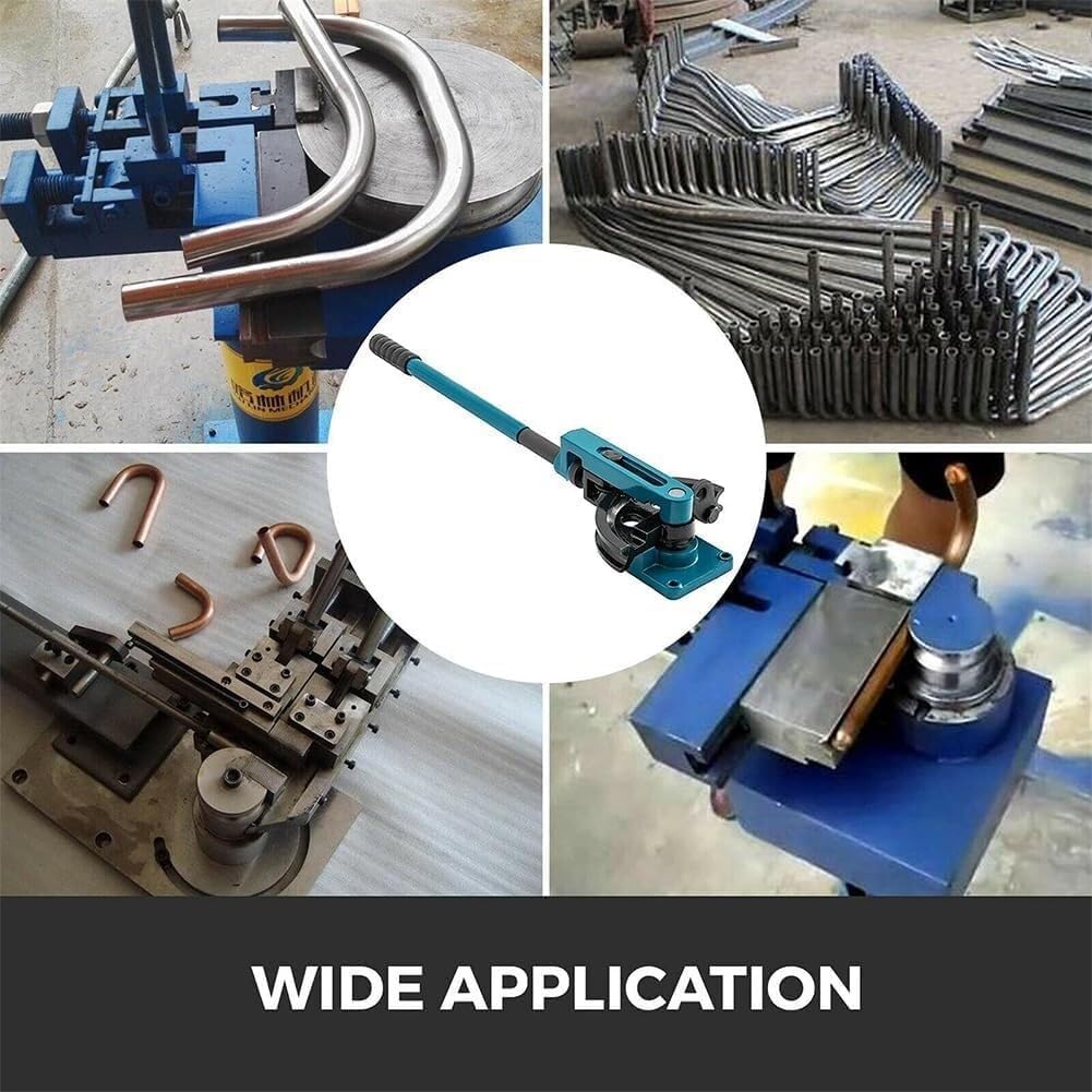 Manual Pipe Bender Set, Pipe Tube Bender 3/8 to 1 Inch,10-25mm Multifunction Steel Copper Tube Bending Machine, Tubing Bending Tool for Repair Punche