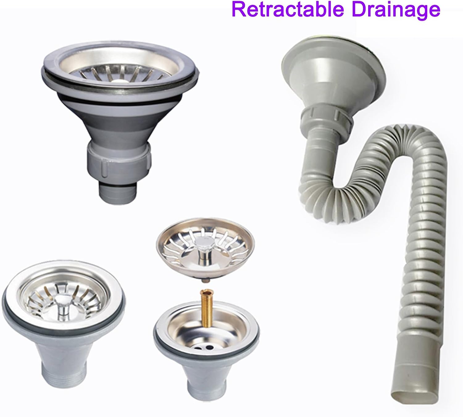 Stainless Steel Wall Mounted Commercial Restaurant Sink, Single Bowl Kitchen Sinks with Drainer Unit and Tap, Multipurpose Vanity Basin for Garage Restaurant Laundry,45x39cm