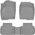 WeatherTech FloorLiner HP Custom Fit Floor Mats for Acura Integra, Integra Type S, Civic - 1st & 2nd Row (461692-1-2IM), Grey