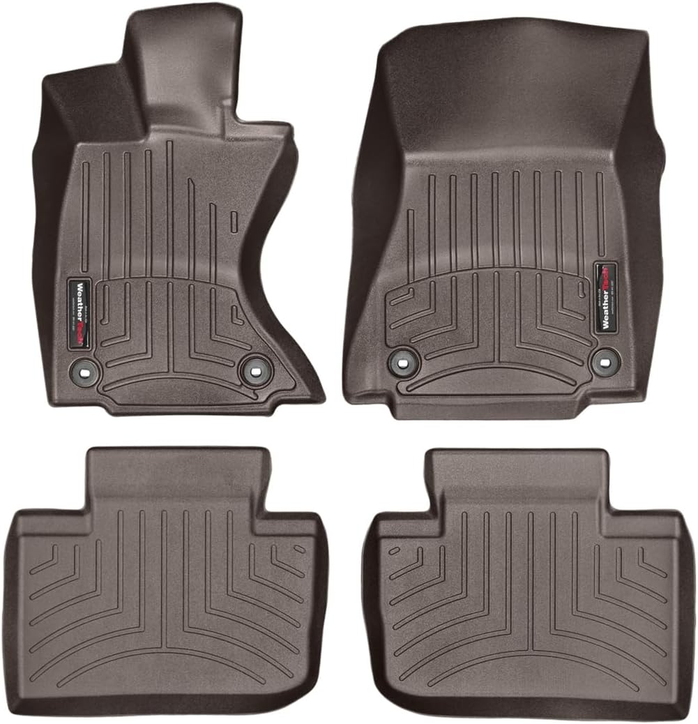 WeatherTech Custom Fit FloorLiners for Lexus is, is, 1st & 2nd Row (47575-1-2), Cocoa