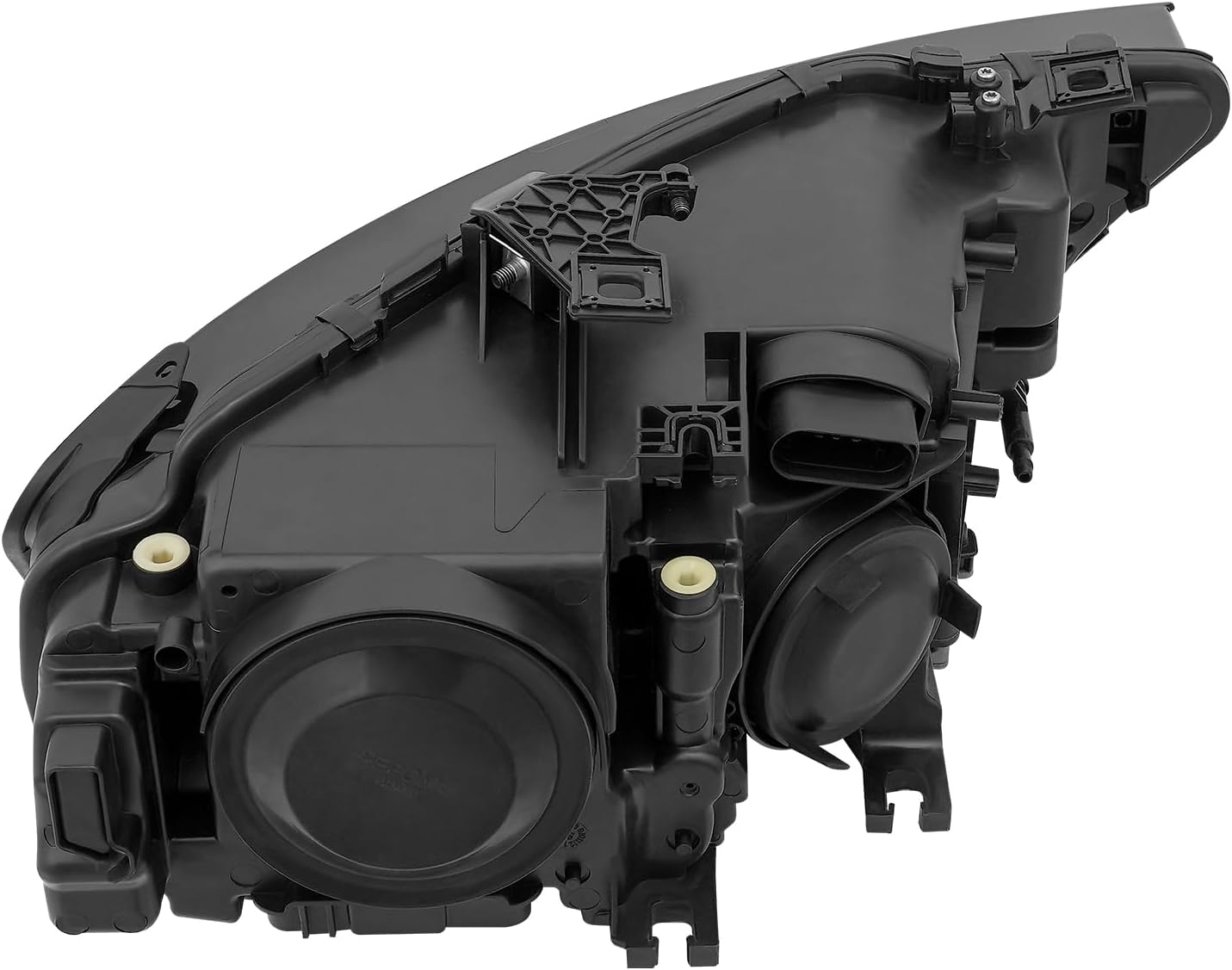 Left and Right Side Headlight Assembly, Passenger&Driver Side Xenon Headlight Lamp, HID/Xenon Non-AFS Projector Headlight Headlamp For 2013-2016 Audi A4 w/o Curve Lighting (Left)