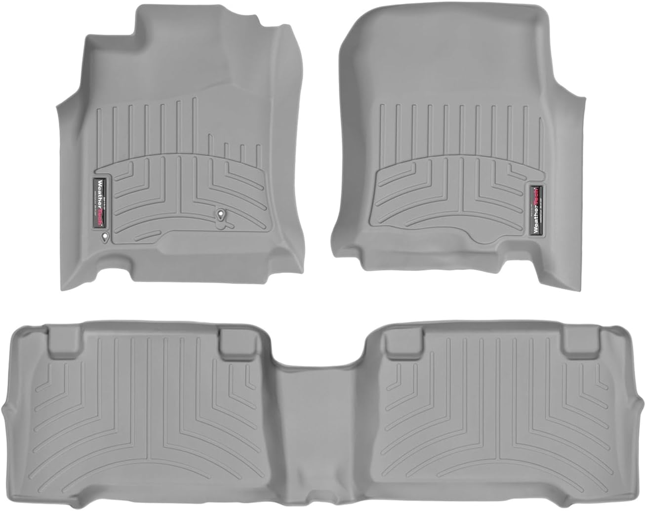 WeatherTech Custom Fit FloorLiners for Toyota 4Runner - 1st & 2nd Row (46011-1-2), Grey