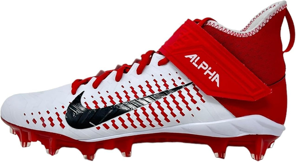 Nike Men's Alpha Menace Pro 2 D Football Cleats - Black/White,7M US