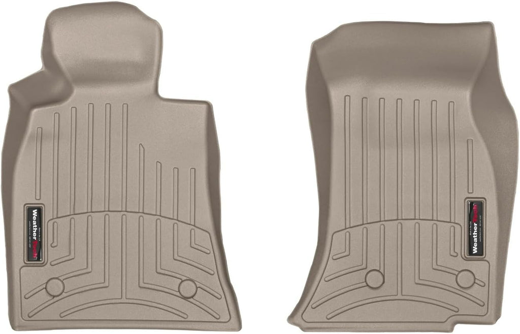 WeatherTech Custom Fit FloorLiners for Cadillac ATS, CTS, CTS - 1st Row (454971), Tan