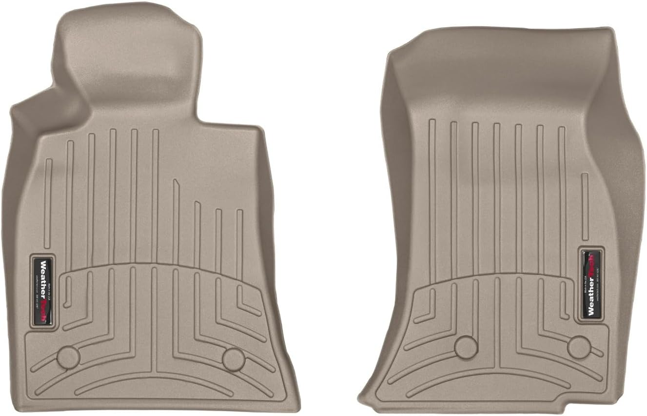 WeatherTech Custom Fit FloorLiners for Cadillac ATS, CTS, CTS - 1st Row (454971), Tan