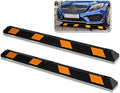 Parking Stopper for Garage Heavy Duty Rubber Parking Curb Stops 72' Garage Parking Stops Premium Quality Garage Wheel Stop Professional Grade w/Yellow Reflective Tape for Car Bolts Included 2-Pack