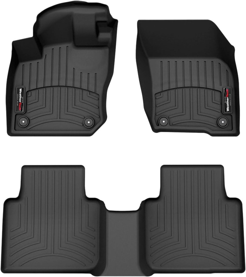 WeatherTech Custom Fit FloorLiners for VW Tiguan - 1st & 2nd Row (441906-1-2), Black