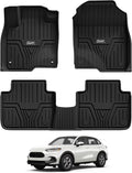 3W Floor Mats Fit for Honda HR-V 2023-2025 2026 & Acura ADX 2025 2026 TPE All Weather Custom Fit Floor Liner for Honda HRV 1st and 2nd Row Car Mats Black(Include Hybrid) (Not fit Premium Audio System)