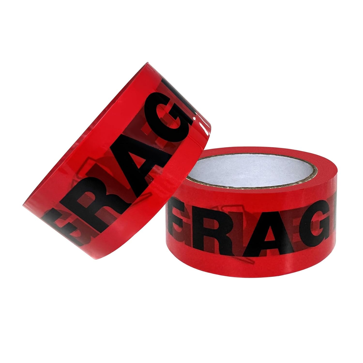 Fragile Tape Handle with Care Packing Tape 72 Rolls 2.4 Mil 2 Inch x 330 Feet (110 Yards) Heavy Duty Shipping Box Sealing Tape Suitable for Shipping and Moving Boxes (Black Fragile and Red)