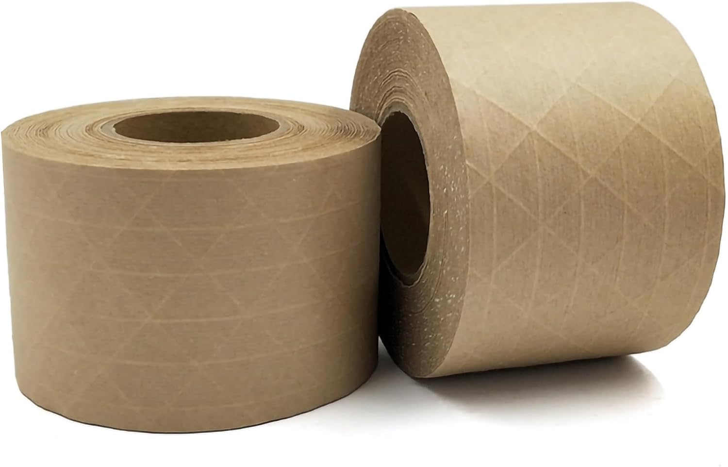 FixtureDisplays® 6 Rolls of Water Activated Reinforced Brown Kraft Paper Tape DIY Craft Box Packaging Sealing Tape 3' Wide 150 feet 1.5' Core 15723-6PK-1D