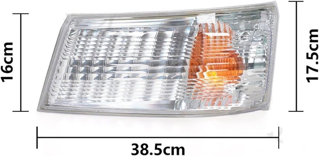Metaphor Orange Generic Car Headlights For Mitsubishi Canter FUSO FE FG 2012-2018, Clear LED, Truck, Front Left/Right, Polycarbonate Lens