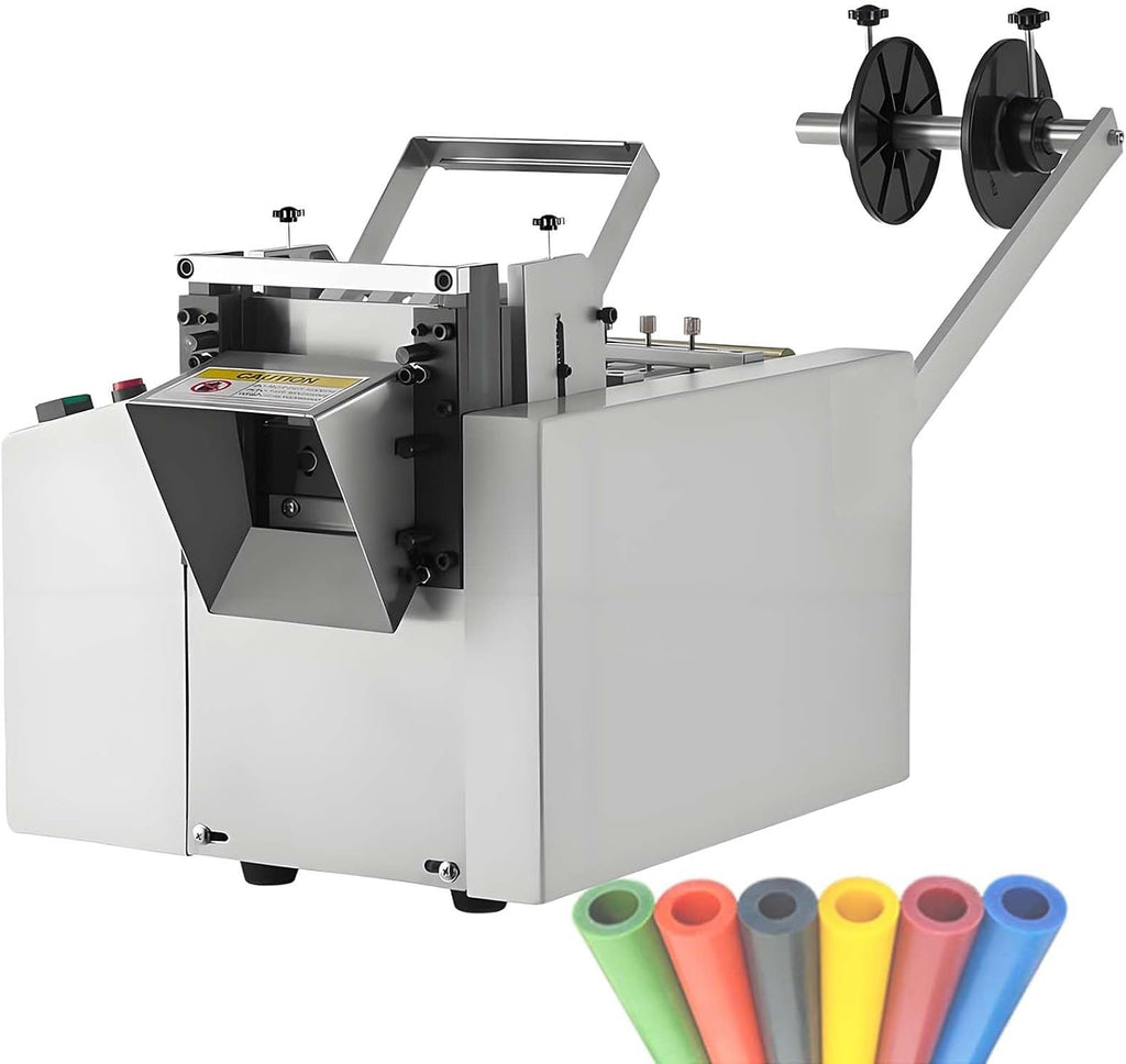 Electric Yellow Flexible Conduit Cutter,Automatic Heat Shrink Tube Cutting Machine,Desktop Fiberglass Sleeving Cutting Equipment