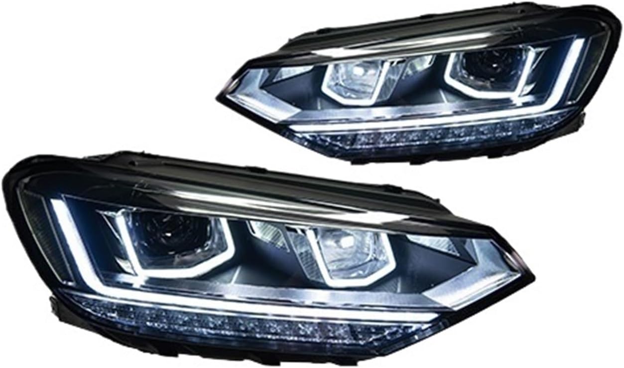 Car Lights Compatible With Touran L 2016-2022 LED Auto Headlight Assembly Upgrade High Configure Style Design Bifocal Lens Tool Accessories