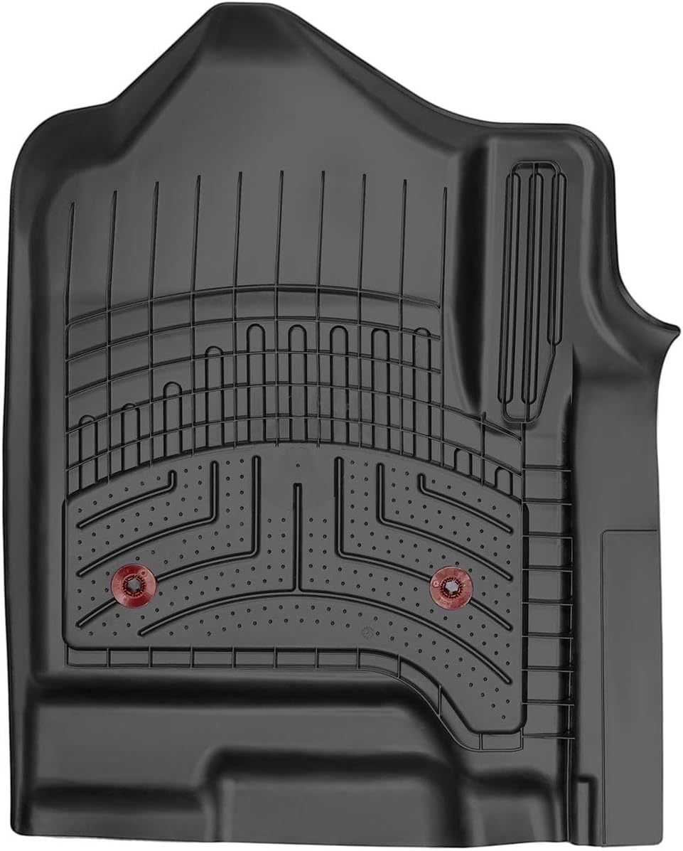 WeatherTech FloorLiner HP Custom Fit Floor Mats for Dodge Ram Truck 1500, Ram 1500 1st & 2nd Row (471428-1-2IM), Cocoa