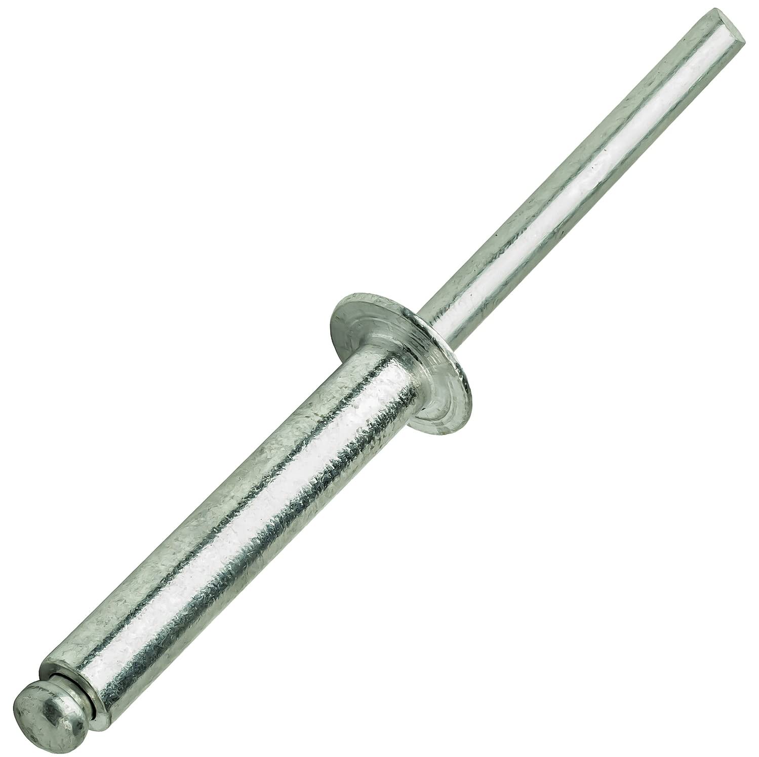 Aluminum Pop Rivets 1/4' x 7/8' Dome Head Blind 8-14 Gap .751-.875 Pack of 100 Fastener Set LS11219F