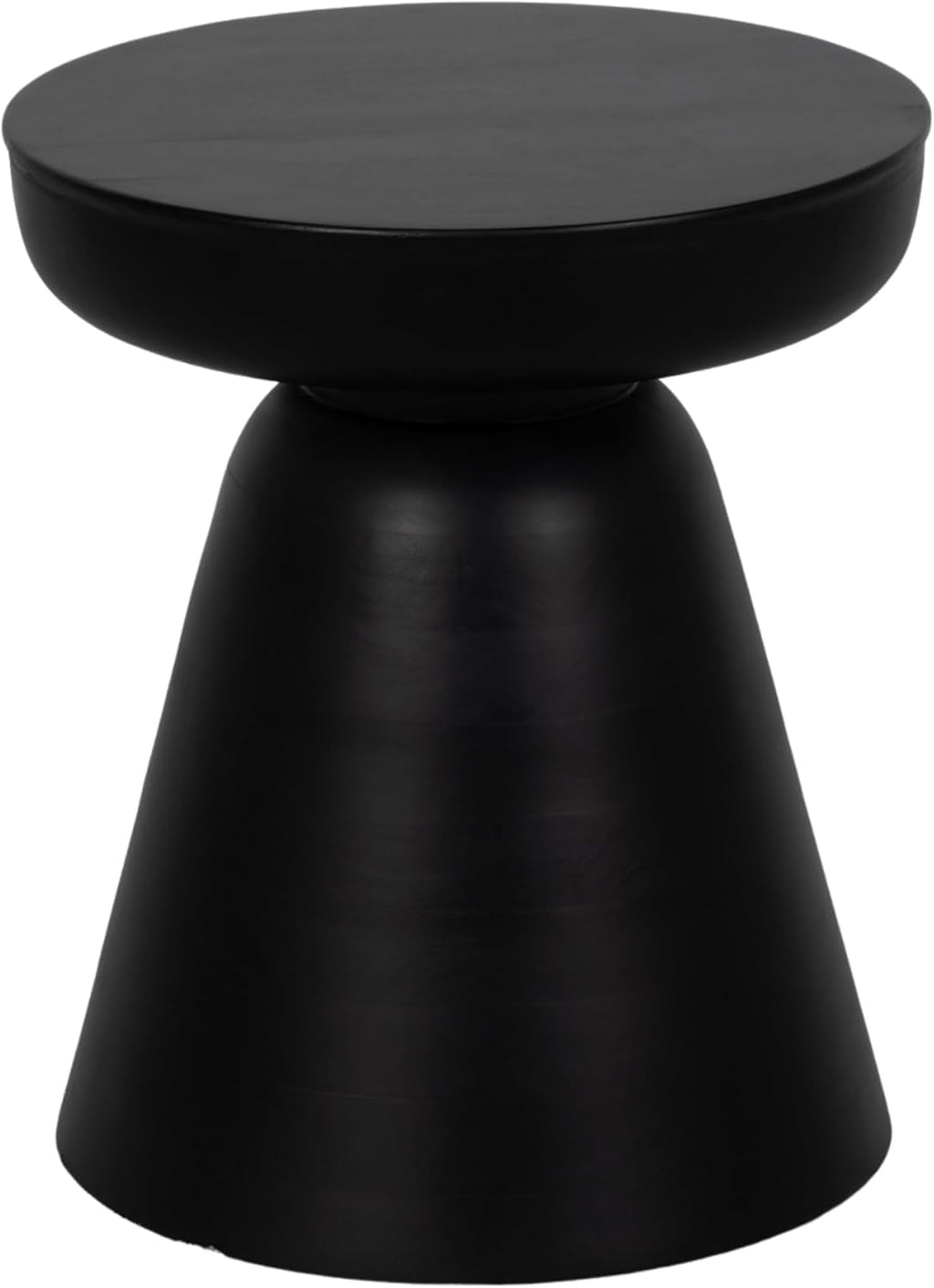Sagebrook Home Boho Accent Table - Modern Wooden Side Table for Living Room, Bedroom & Office - Stylish Minimalist End Table for Home Decor - 19' Black