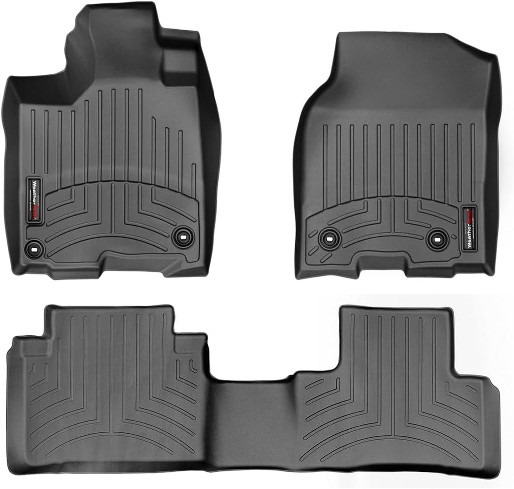 WeatherTech Custom Fit FloorLiners for Acura RDX - 1st & 2nd Row (44471-1-3), Black