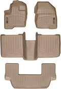 WeatherTech Custom Fit FloorLiners for Ford Flex, Flex, Full Set (453121-45208-2-3), Tan