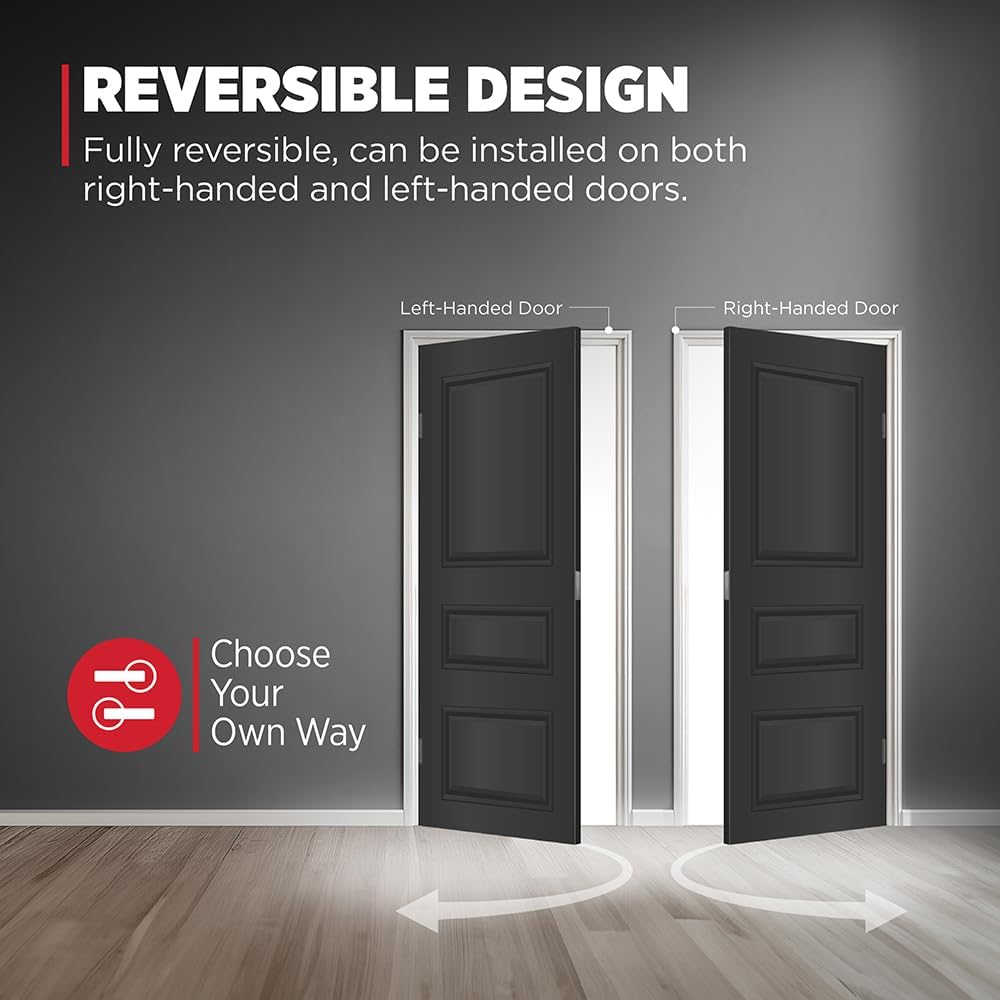 Kwikset Shelburne Front Door Lock Handle and Deadbolt Set, Entry Handleset Exterior with Interior Reversible Lever, Satin Nickel, Pick Resistant SmartKey Rekey Deadbolt Security