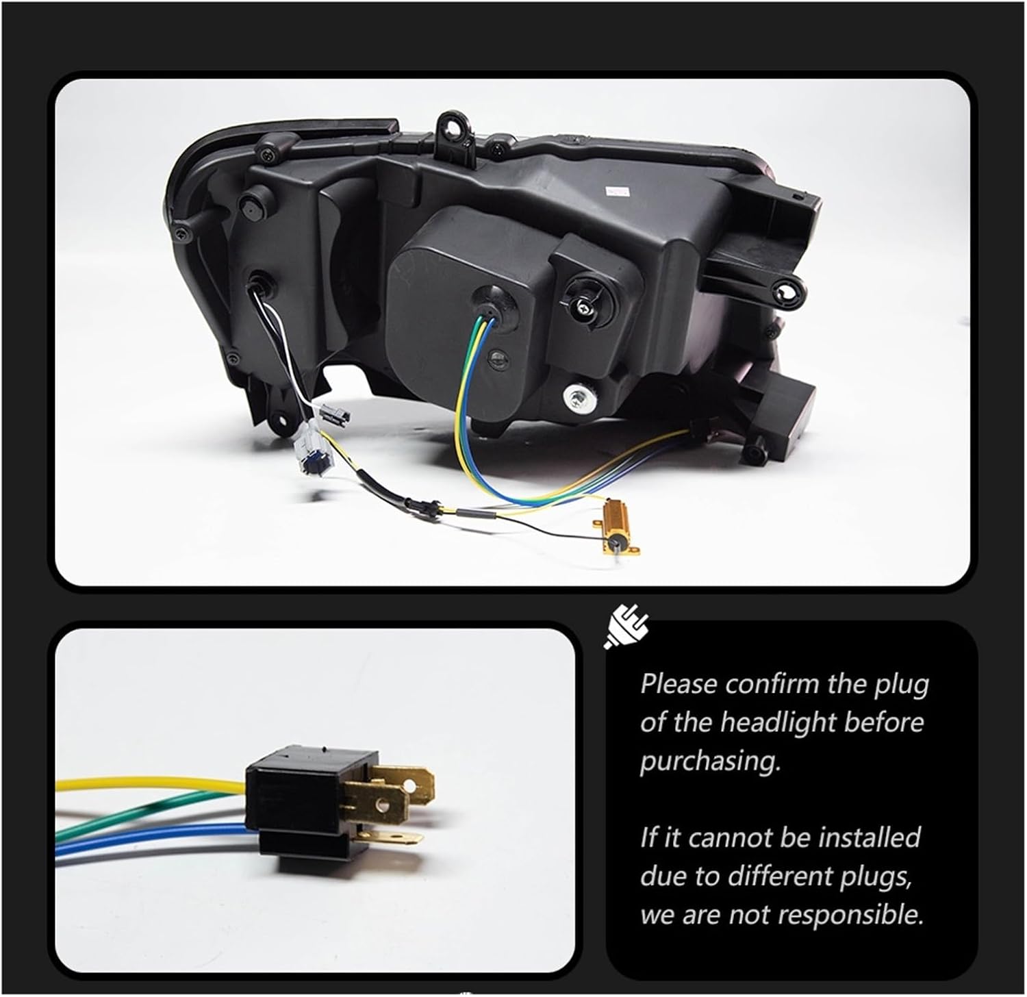 Car Lights Compatible With Patrol Y61 2005-2022 LED Auto Headlights Assembly Upgrade Defender Style Design Bifocal Lens Exterior Accessories