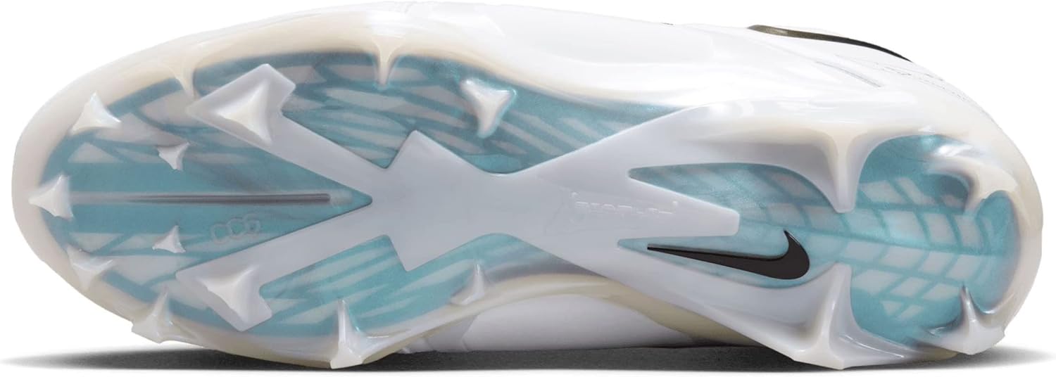 Nike Men's Alpha Menace Pro 2 Mid Football Cleats, White/Black, 10