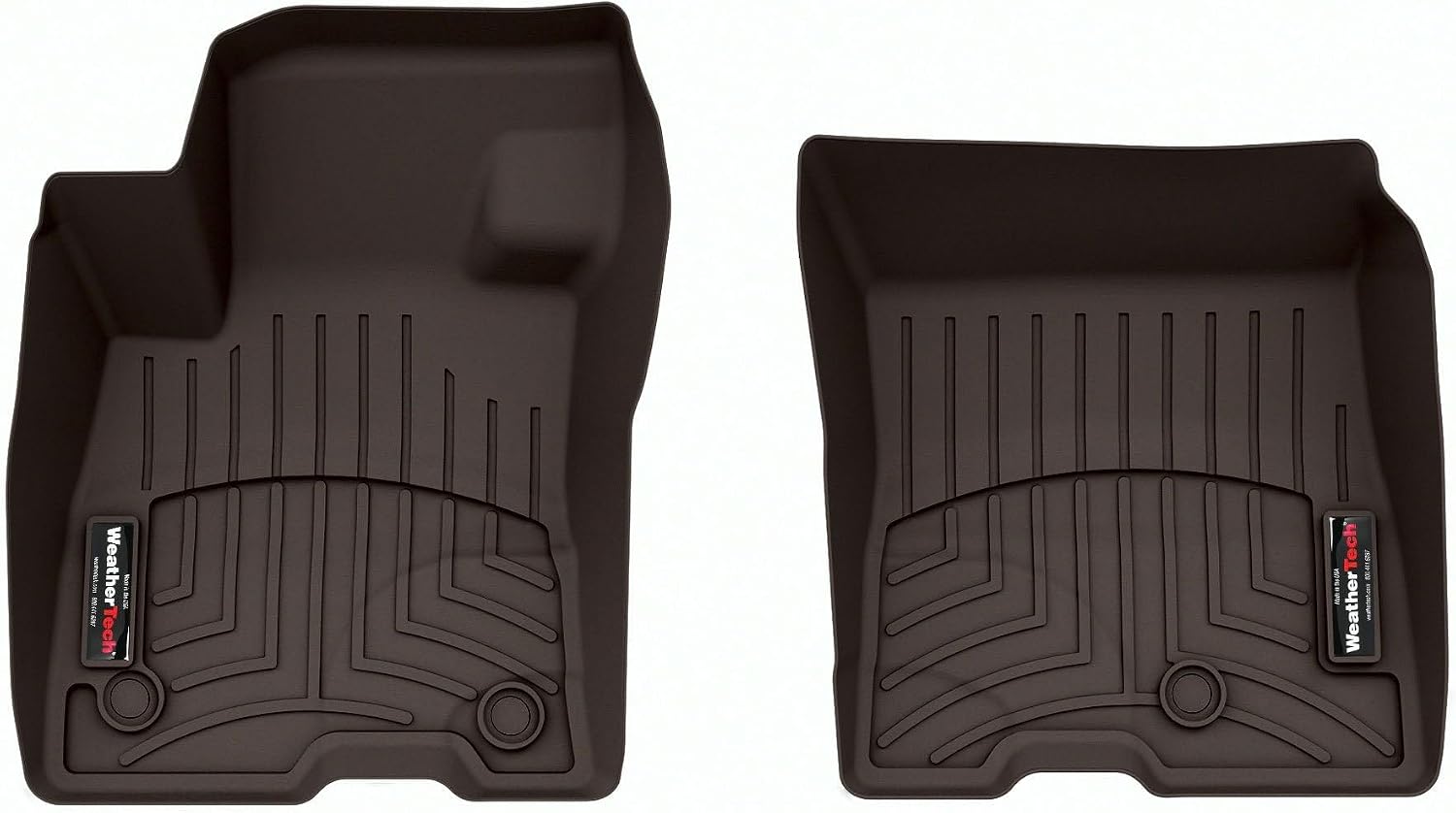 WeatherTech Custom Fit FloorLiners for Ford Maverick Hybrid - 1st Row (4717451), Cocoa