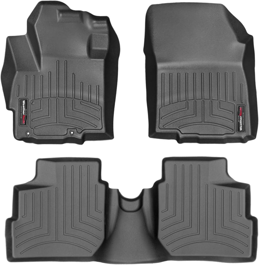 WeatherTech Custom Fit FloorLiners for Mitsubishi Mirage G4-1st & 2nd Row (44600-1-3), Black