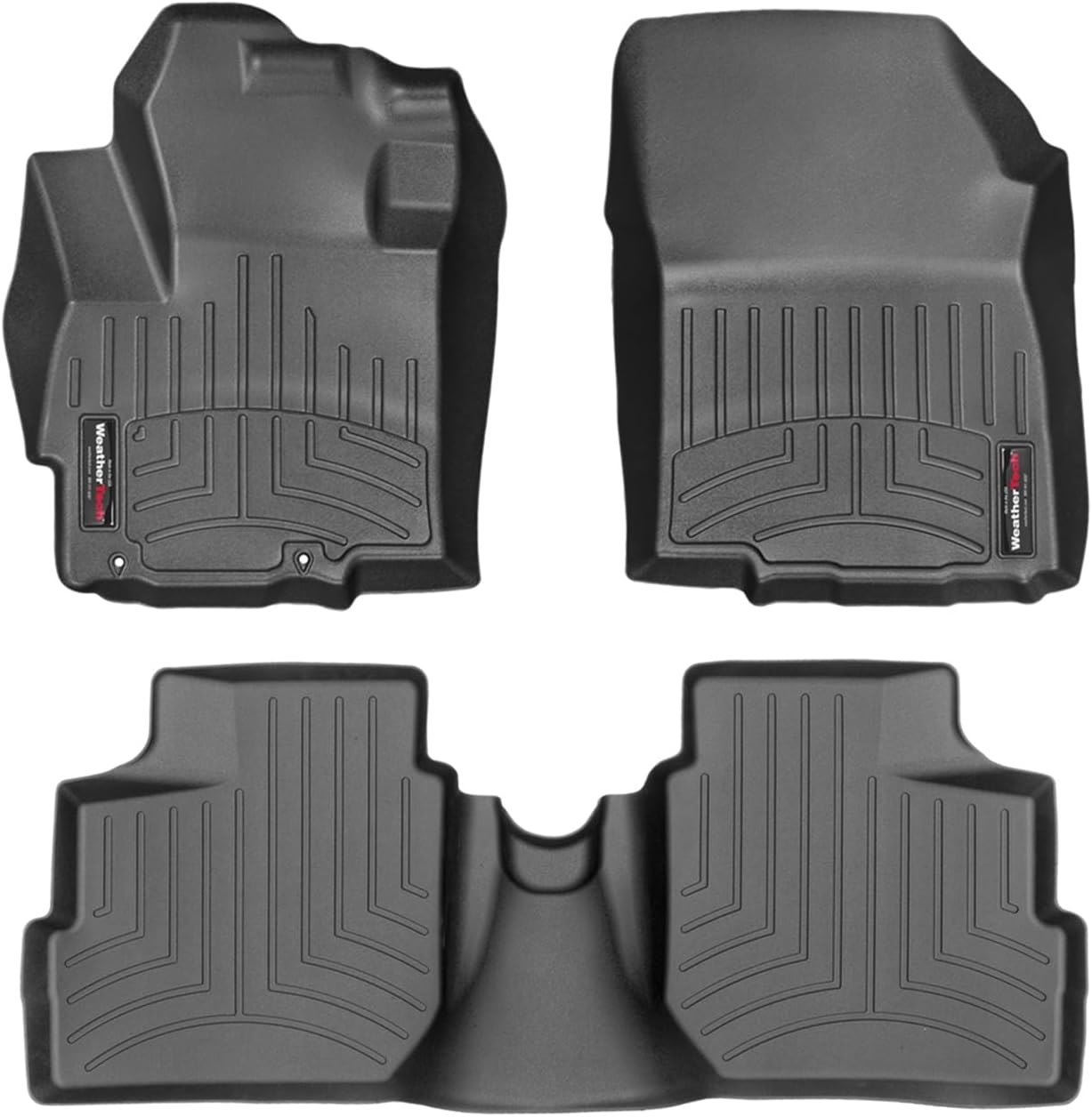 WeatherTech Custom Fit FloorLiners for Mitsubishi Mirage G4-1st & 2nd Row (44600-1-3), Black