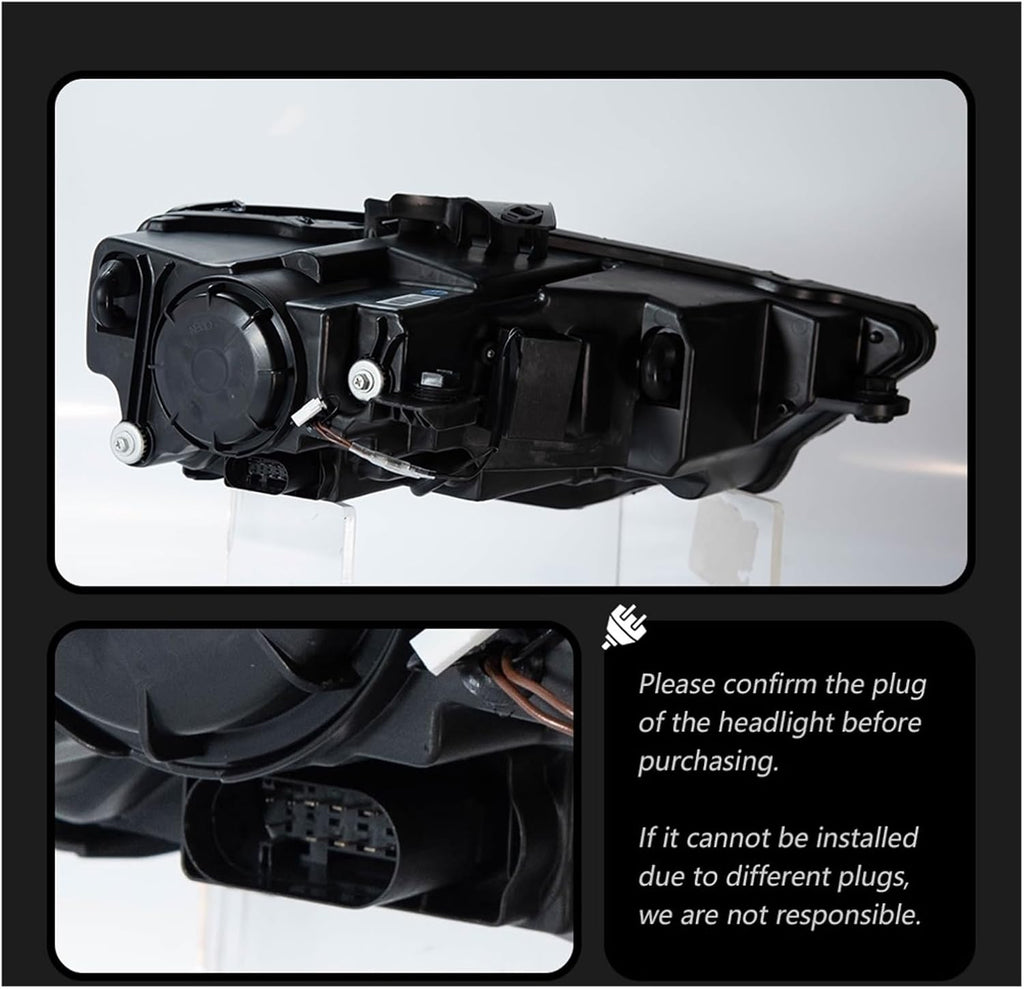 Car Lights Compatible With A3 8V 2017-2020 S3 RS3 Sedan Hatchback LED Auto Headlight Assembly Upgrade High Configure Tool Accessories(For Original Xenon,RHD)