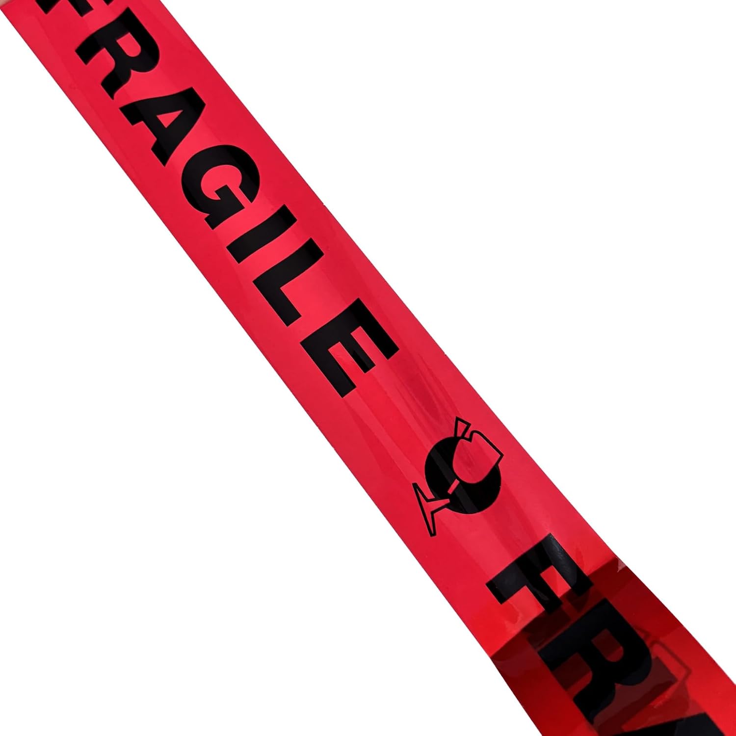 Fragile Tape Handle with Care Packing Tape 72 Rolls 2.4 Mil 2 Inch x 330 Feet (110 Yards) Heavy Duty Shipping Box Sealing Tape Suitable for Shipping and Moving Boxes (Black Fragile and Red)