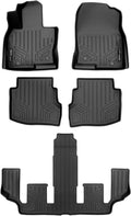 SMARTLINER 3 Row Floor Mat Liner Set Compatible with 2016-2023 Mazda CX9