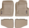 WeatherTech Custom Fit FloorLiners for Jeep Wrangler 2-Door, Wrangler Unlimited 2-Door, 1st & 2nd Row (45042-1-2), Tan