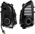 2 Pieces Daytime Running Light Fit for Toyota Yaris Ativ Vios 2022 2023 DRL Car Light Front Bumper Headlight Yellow Turn Signal Lamp 12V(Left and right A)