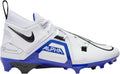 Nike Men's Alpha Menace Pro 3 Mid Football Cleats Size 13 , White/Game Royal Blue
