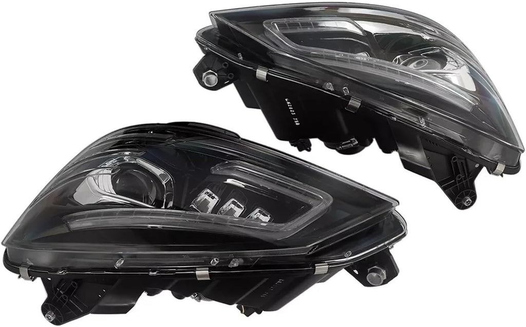 Car Lights Compatible With Mercedes Benz C Class S204 W204 2007-2011 Headlight Assembly Pair Front Headlights GT Style Headlamp Smoked