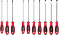 TEKTON Phillips and Slotted Screwdriver Set - 8 Inch Shanks, 10-Piece (#1 - #3, 4-14 mm) | DWZ90008