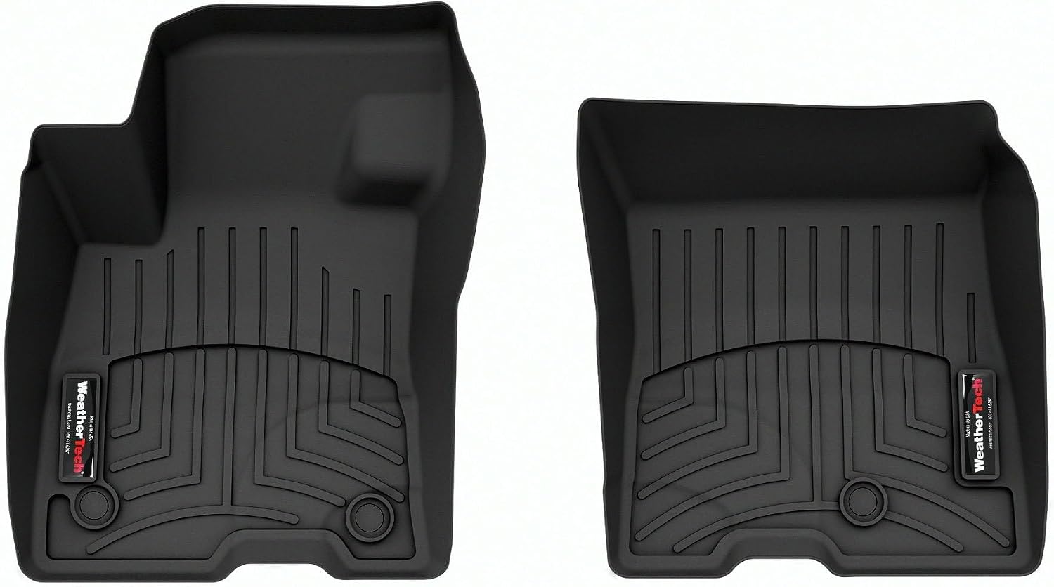 WeatherTech Custom Fit FloorLiners for Ford Maverick Hybrid - 1st Row (4417451), Black