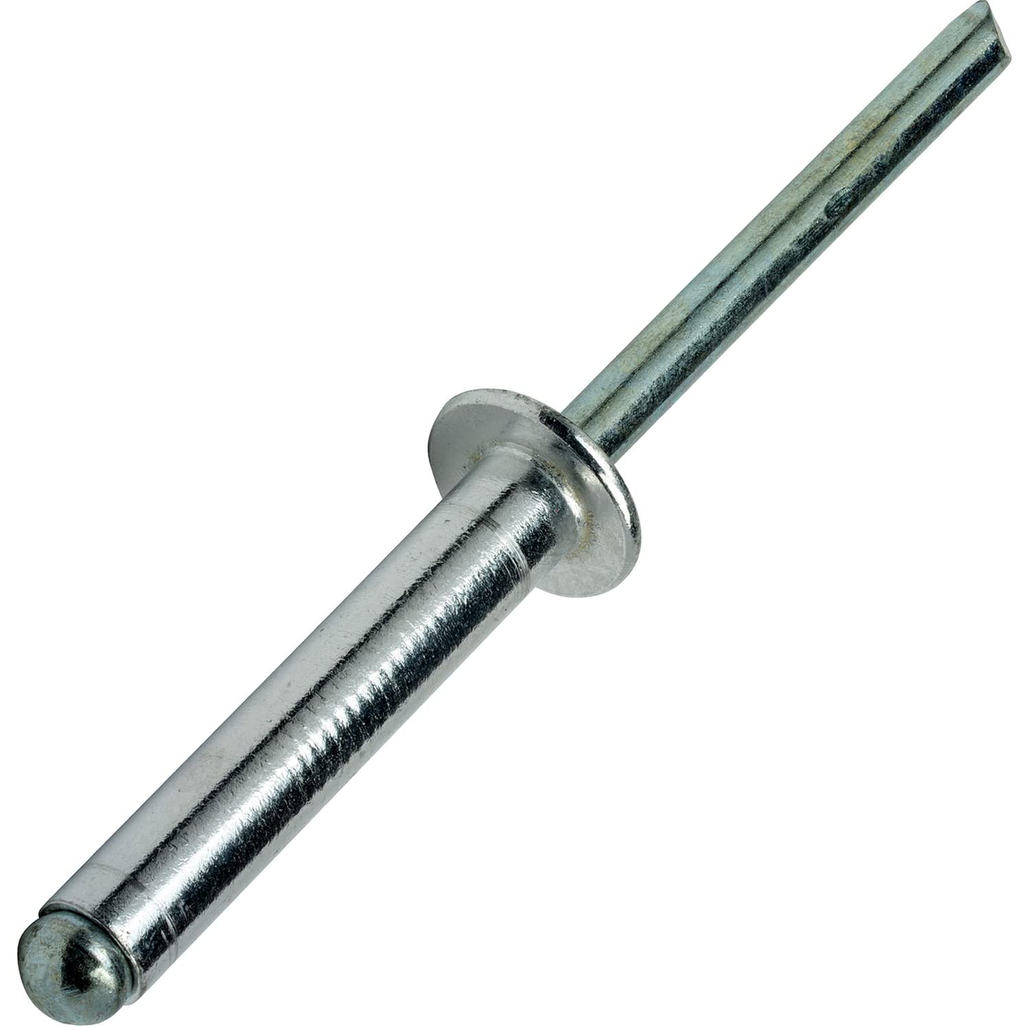 Pop Rivets 1/4' x 7/8' Aluminum Body Steel Mandrel Dome Head Blind Pack of 500 Fastener Set LS19022F