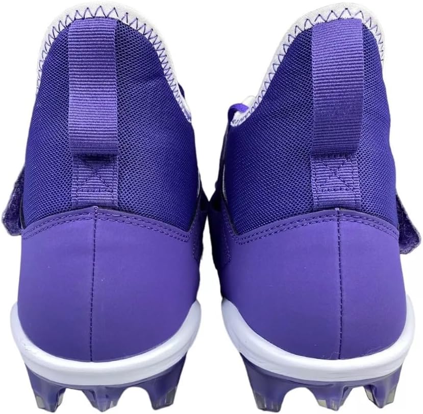 Nike Alpha Menace Pro 2 Mid Men's Football Cleats White Purple BV3945-104 (BV3945-104, US Footwear Size System, Adult, Men, Numeric, Medium, 16)