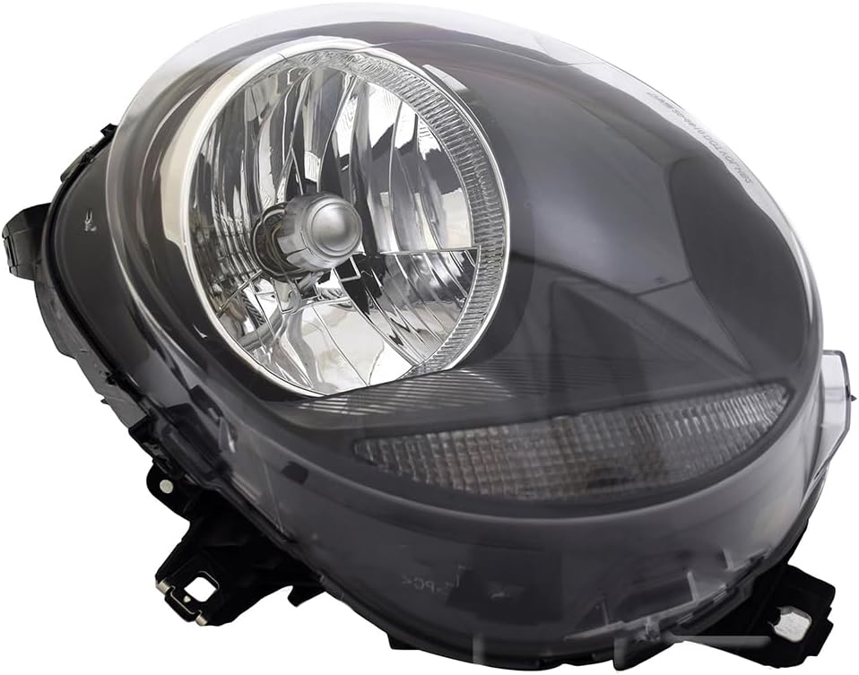 Headlamp Replacement For Mini 2019-2021 Cooper / 2020 Cooper Clubman Halogen Headlight Assembly W/Bulbs W/White Indicator W/O LOGO Right/Passenger Side MC2519104 / 63 11 7 433 796 DOT/SAE Compliant